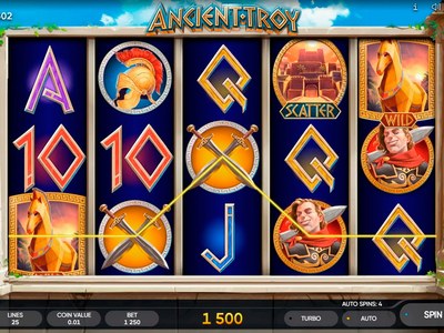 Игровой аппарат Ancient Troy производителя Endorphina